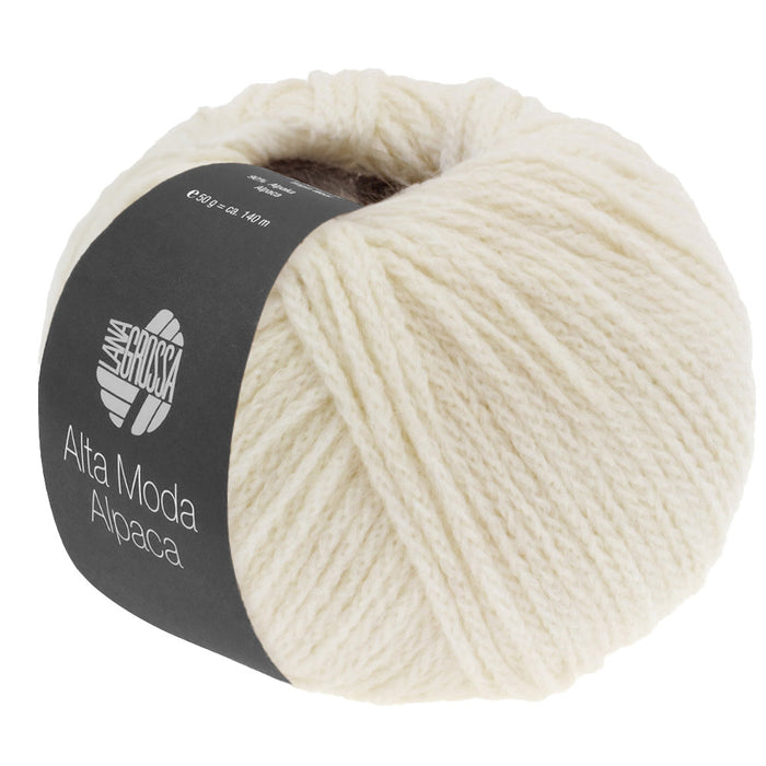 LANA GROSSA Alta Moda Alpaca, Rohweiß 014, 50 g / 140 m