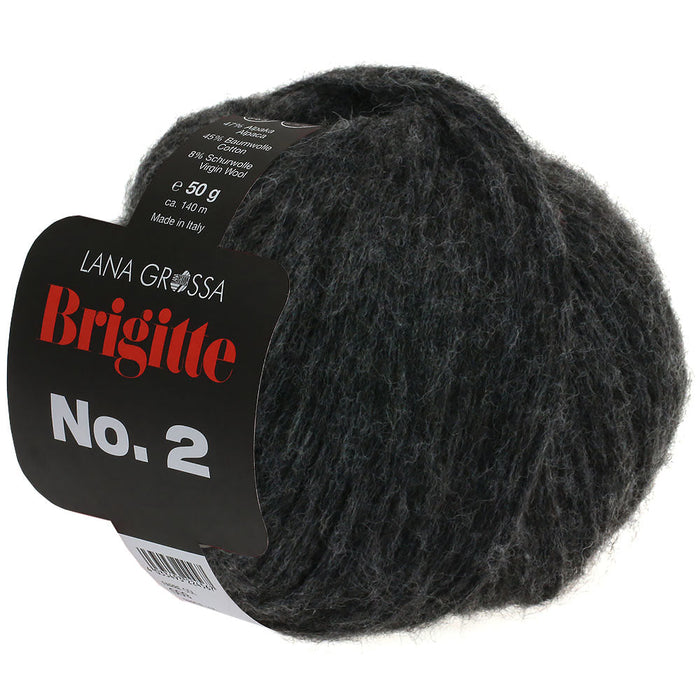 LANA GROSSA Brigitte No. 2, Anthrazit 14, 50 g / 140 m